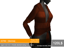 22769 ~ [femme] River Shirt White