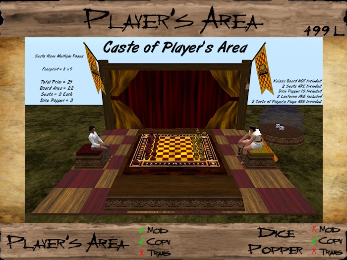 Caste of Player's Area Set (MP) (tgc1797)