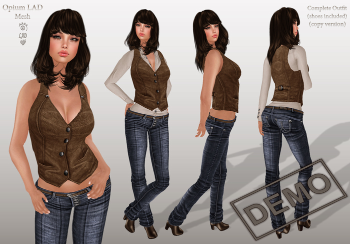 Opium Mesh Outsider Outfit DEMO (Copy/Boxed/Wear it)