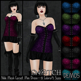 :::Sn@tch Mesh Nikki Corset Mini Dress (DEMOS):::