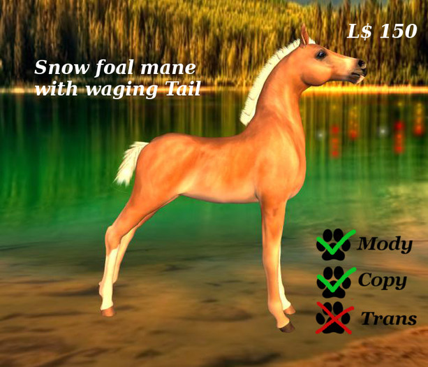 Snow Foal Mane & Tail  (Boxed)
