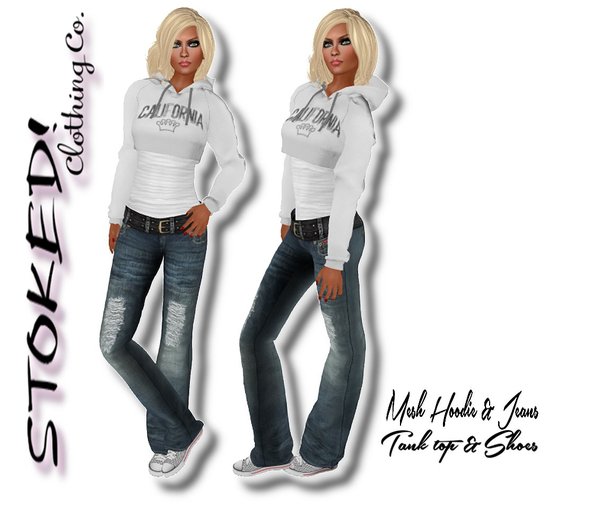 ::STOKED!:: CaliPrincess Outfit (WHITE)