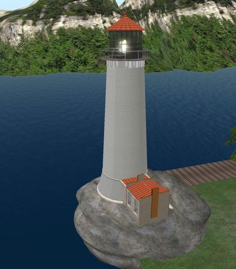 Authentic Reproduction North Head Lighthouse with Stairs and Revolving Lamp