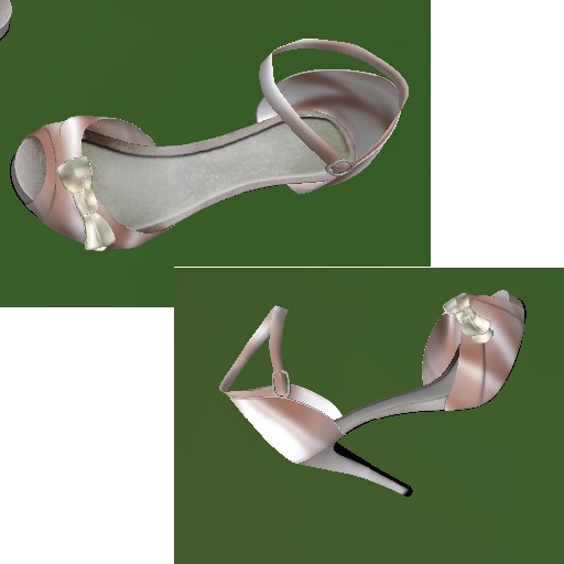 Mesh_Bridal Shoes R Ivory