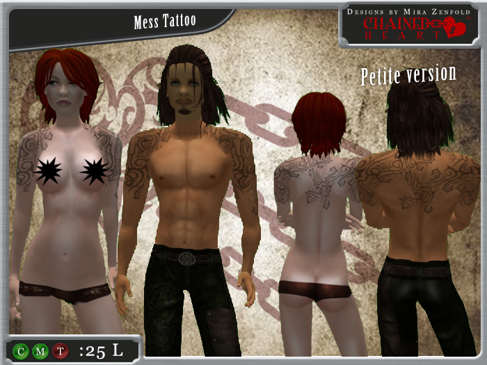 Ch's mess tattoo petite
