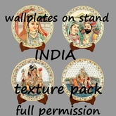 India wallplates on stand - texture pack