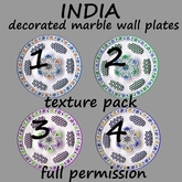 India - decorated marble wallplates texture pack