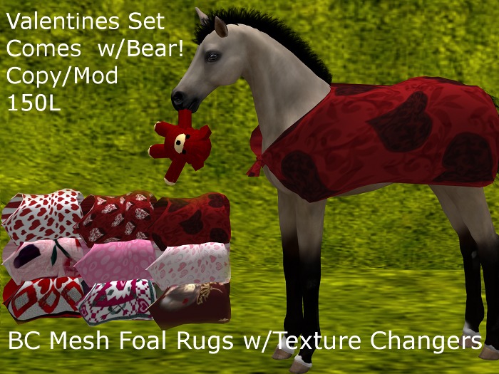 (DD&DE) BC/MFoal Rug w/Texture Changer (Valentine's)