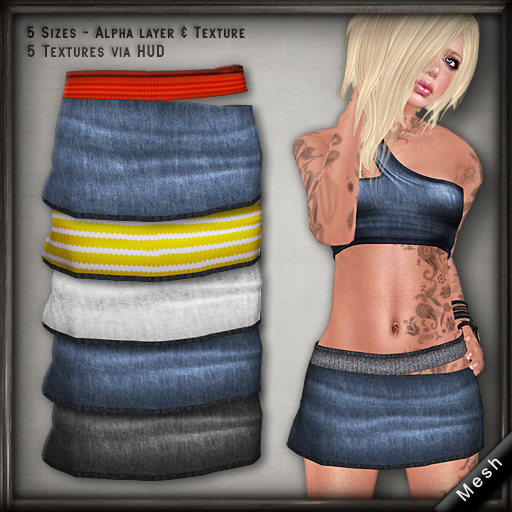 20.FIVE Mesh: Ripped Skirt