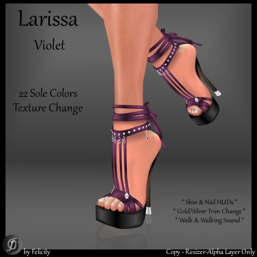 *Felicity* Larissa Stilettos - Violet Studded High Heels Shoes with Color Change Sole Sculpted Shoe (22 Texture Options)