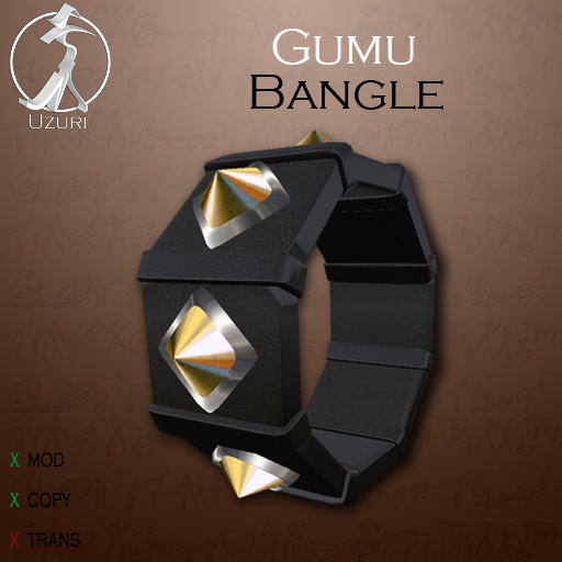 -=UZURI=- Gumu Bangle (black)
