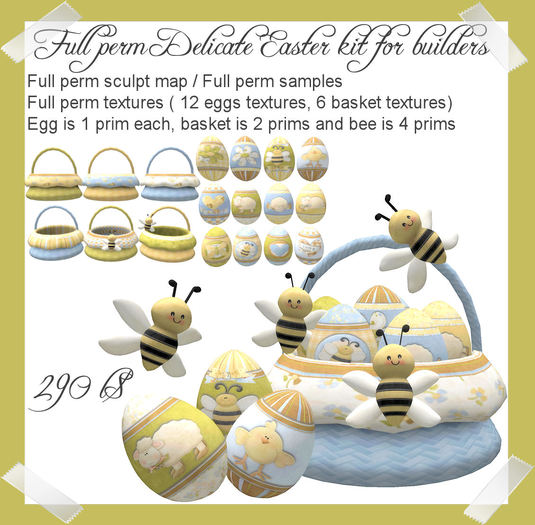 Full Perm Delicate Easter kit for builders