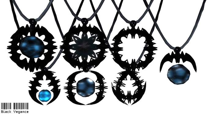 Black Vegance - necklace #1 (boxed)