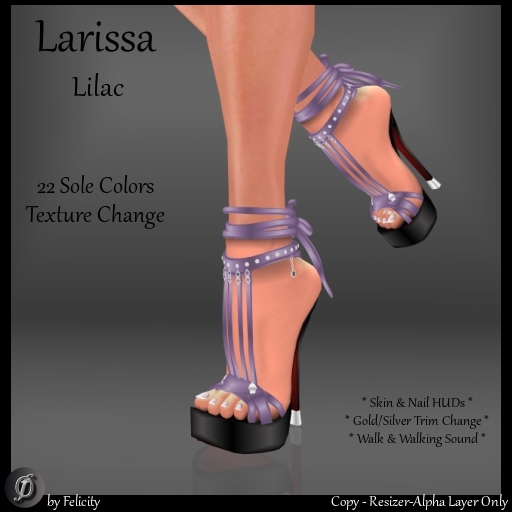 *Felicity* Larissa Stilettos - Lilac Studded High Heels Shoes with Color Change Sole Sculpted Shoe (22 Texture Options)