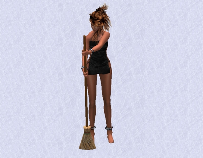 Strohbesen Sculpted mit 1 Animation 1 Prim 