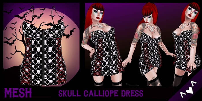 ^v^DRBC^v^ Skull Calliope Dress