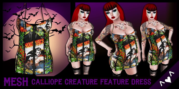 ^v^DRBC^v^ Calliope Creature Feature Dress