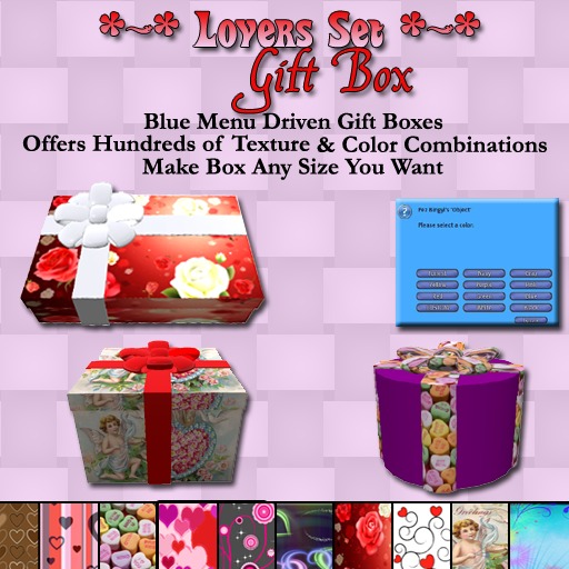Lovers Gift Box With Menu SET OF 3 