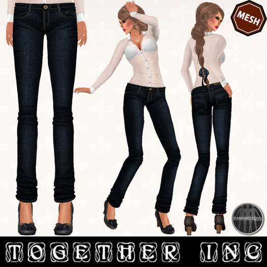 Together Inc. Mesh Jeans dark blue DEMO