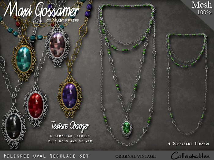 Necklace - Filigree Oval