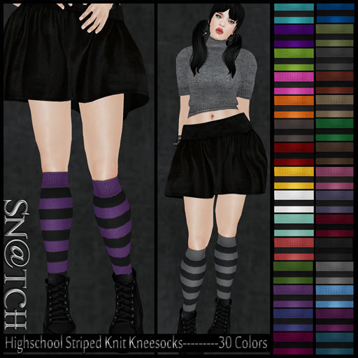 :::Sn@tch Highschool Knee Socks:::