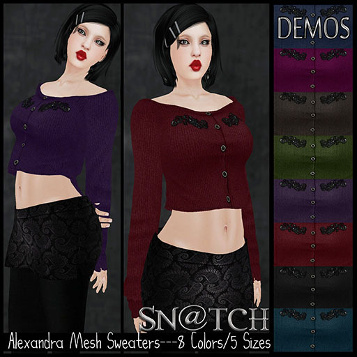 :::Sn@tch Mesh Alexandra Sweater (DEMOS):::