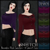 :::Sn@tch Mesh Alexandra Sweater-All Colors (XLarge):::