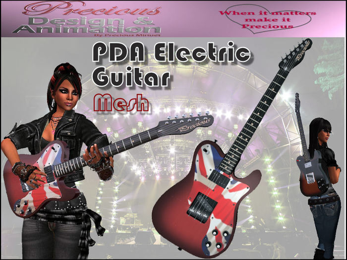 PDA Mesh Electric Pro Guitar -  UK