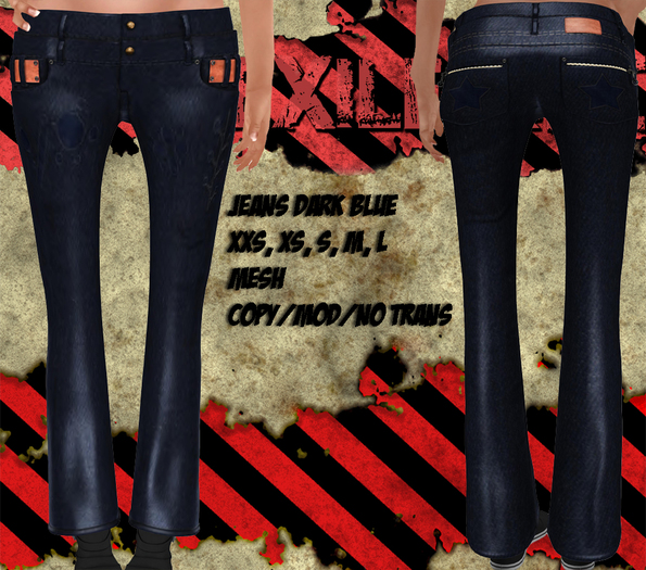 [Exiled Inc.] Jeans dark blue box