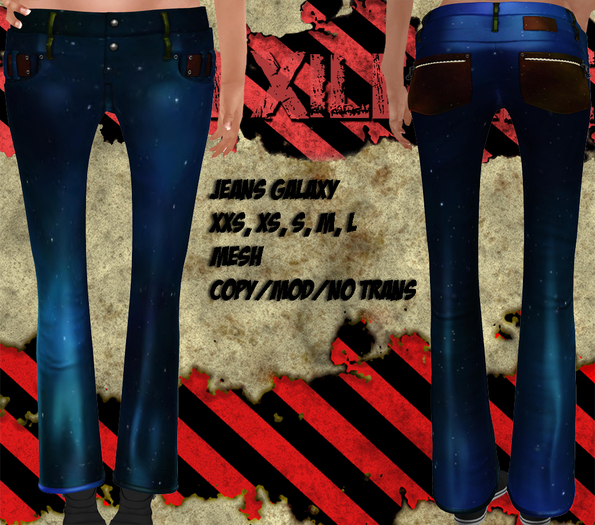 [Exiled Inc.] Jeans Galaxy Mesh