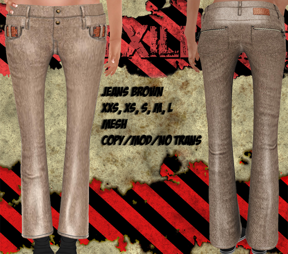 [Exiled Inc.] Jeans brown Mesh