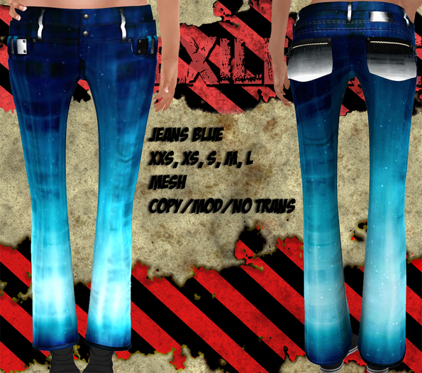 [Exiled Inc.] Jeans blue Mesh