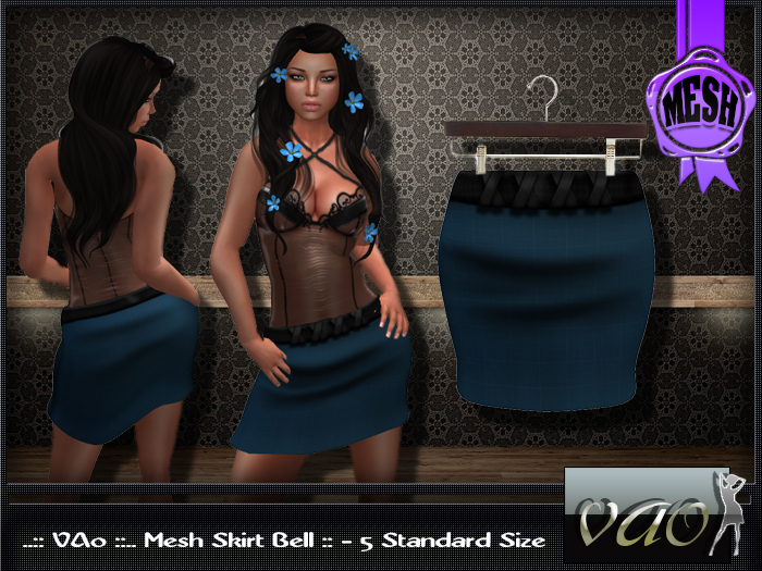 ..:: VAo ::.. Mesh Skirt Bell :: Blue