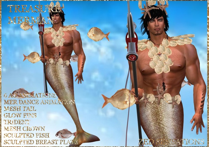 499 Zed Sensations*.Treasure Merman copper