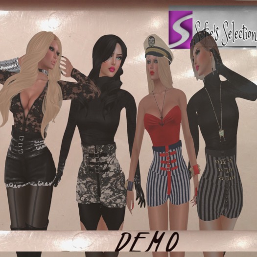 <S> Mesh High Waist Shorts Demo