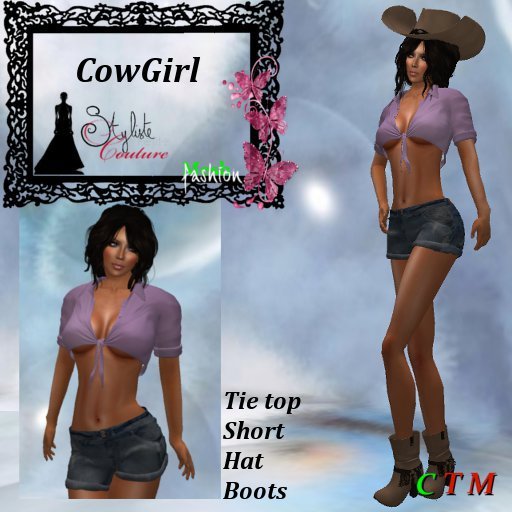 CowGirl Violet Top