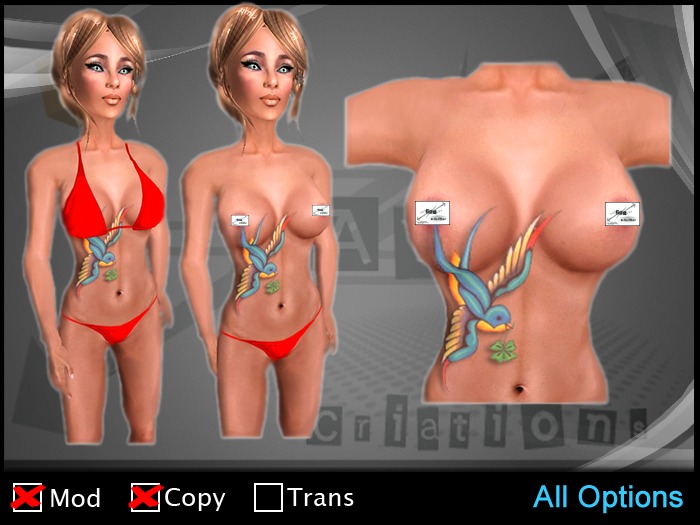 ZAW - Tattoo Bird Clover Z1