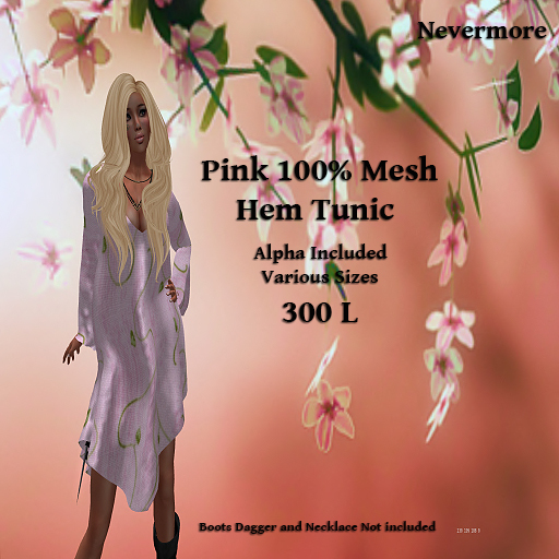 Nevermore Mesh_Long pink grn hem triangle dress gift box