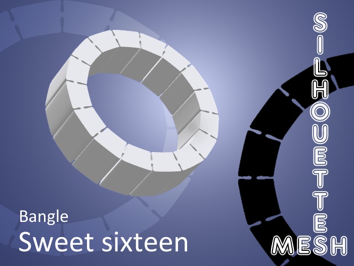 Mesh Silhouettes - Bangle Sweet Sixteen