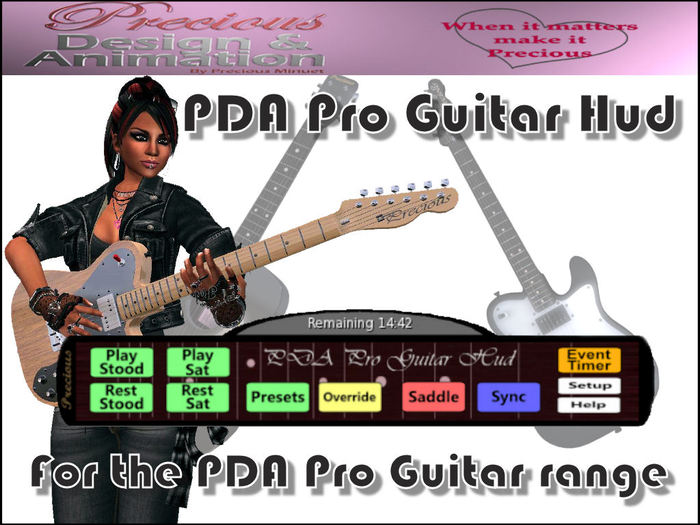PDA Pro Guitar Hud for PDA Pro Guitar Range