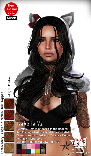 ^;^CaTwA^;^ Mesh Isabella V2/Light Reds