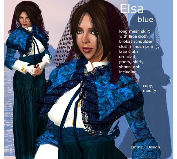  Elsa blue