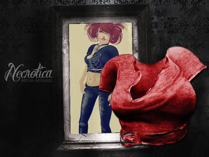 {N} - Ripped Tee (Red)