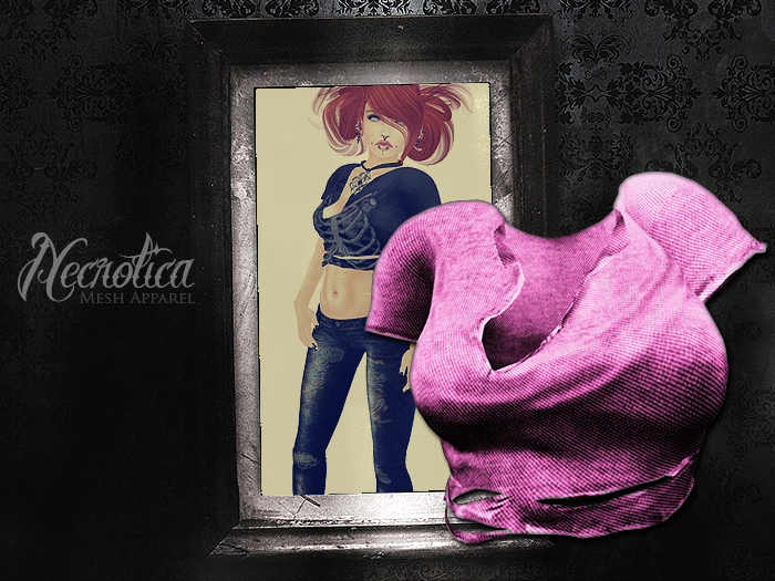 {N} - Ripped Tee (Pink)