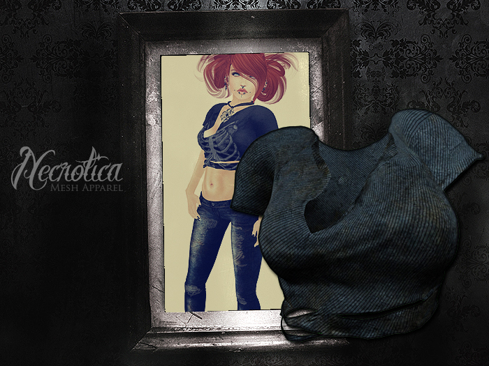 {N} - Ripped Tee (Dirty Blue)