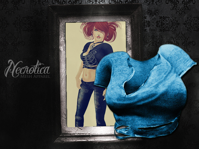 {N} - Ripped Tee (Blue)