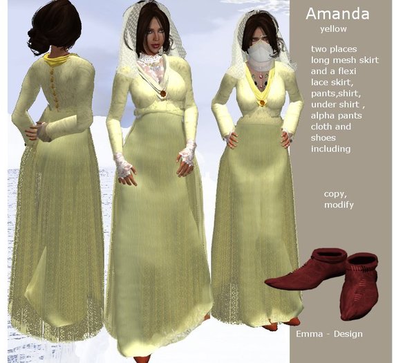 ModeTafel Amanda yellow