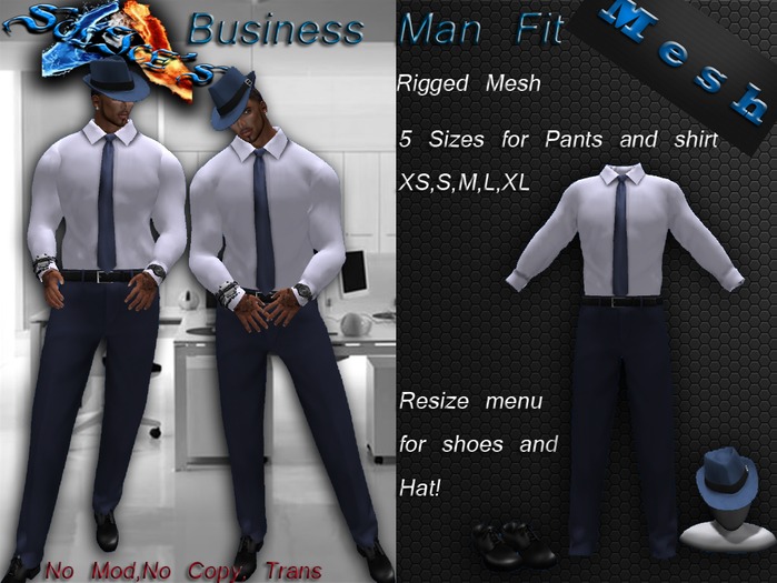 *SoL!ce's* Rigged Mesh Business Fit Blue