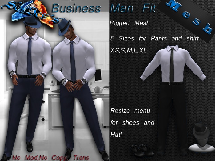 *SoL!ce's* Rigged Mesh Business Fit Black