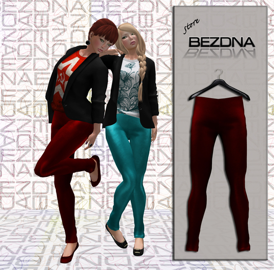 @BEZDNA@ Mesh Leggings red
